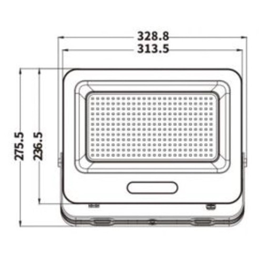 Trade Shop - Faro Proiettore Smd Led Floodlight 200 W Slim Ip65 Luce 3000k 4000k 6500k Ek05-200w -