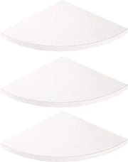 Set di 3 pannelli di fissaggio angolare in legno rustico con finitura bianca, appendibile al muro, per armadio da soggiorno, camera da letto, bagno, cucina, ufficio.