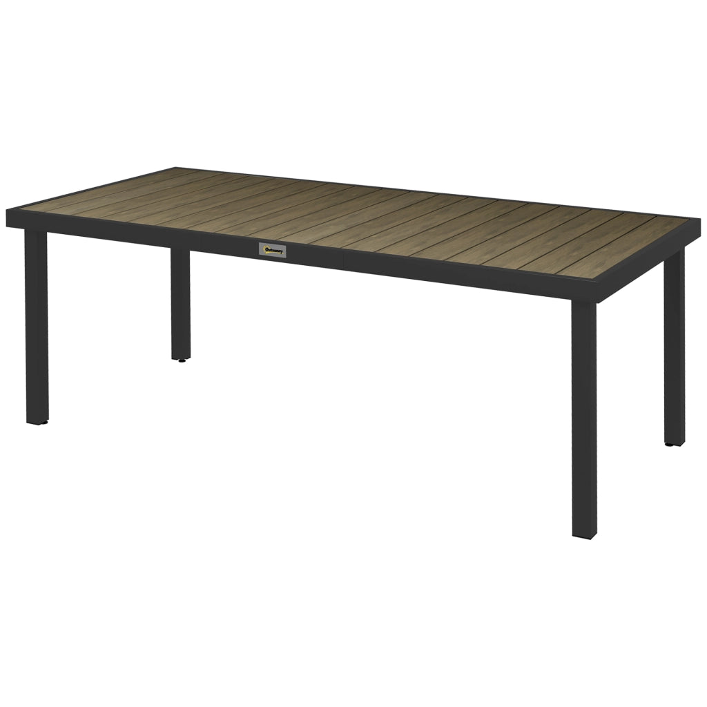 Tavolo da pranzo giardino allungabile 8 persone ¨C Xylo ¨C Alluminio piano PE grigio