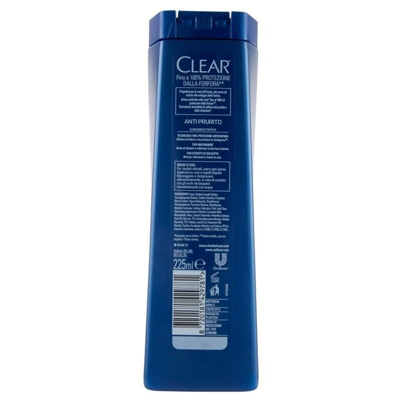 CLEAR SHAMPOO SENSAZIONE DI SOLLIEVO PROFONDA 225ML NEW ANTI PRURITO OKY