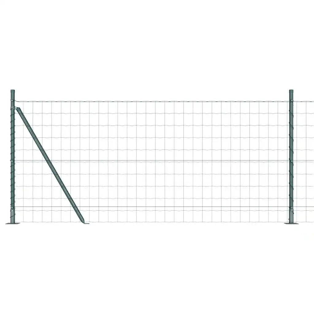 Recinzione da Giardino | Recinzione con Posto Verde 0,8 x 10 m Acciaio e PVC