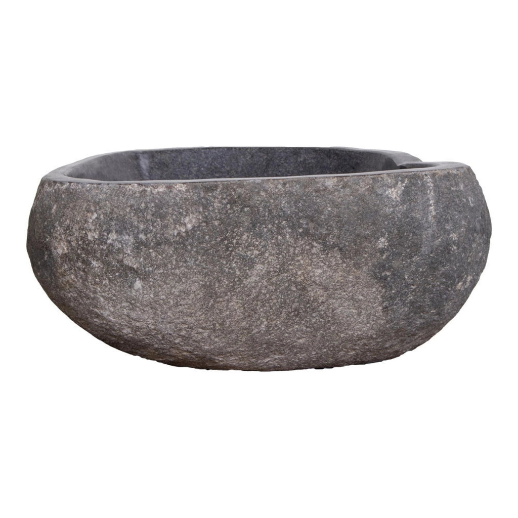 Lavabo Donau, Grigio, Pietra, 40x35x15 cm