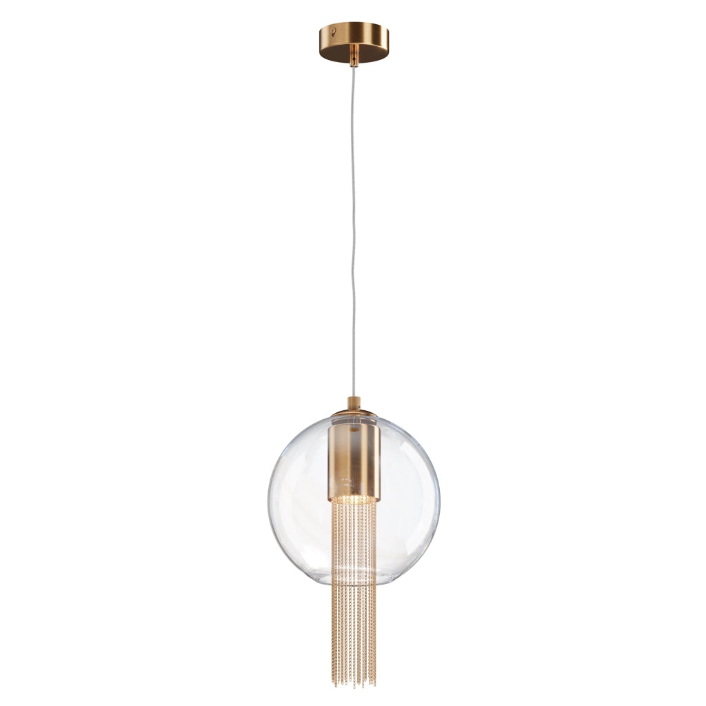 Lampada a sospensione Maytoni Flusso vetro bronzo GU10