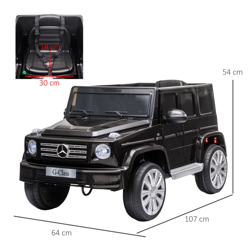 Auto elettrica per bambini Mercedes 12V con telecomando ¨C Xylo ¨C nero