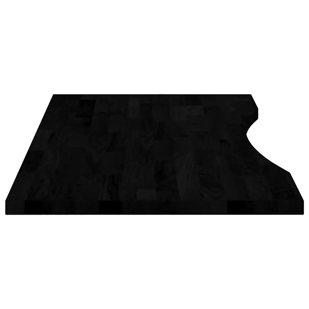 Piano Scrivania Marrone Scuro 100x50x2,5 cm in Rovere Massello 4009028