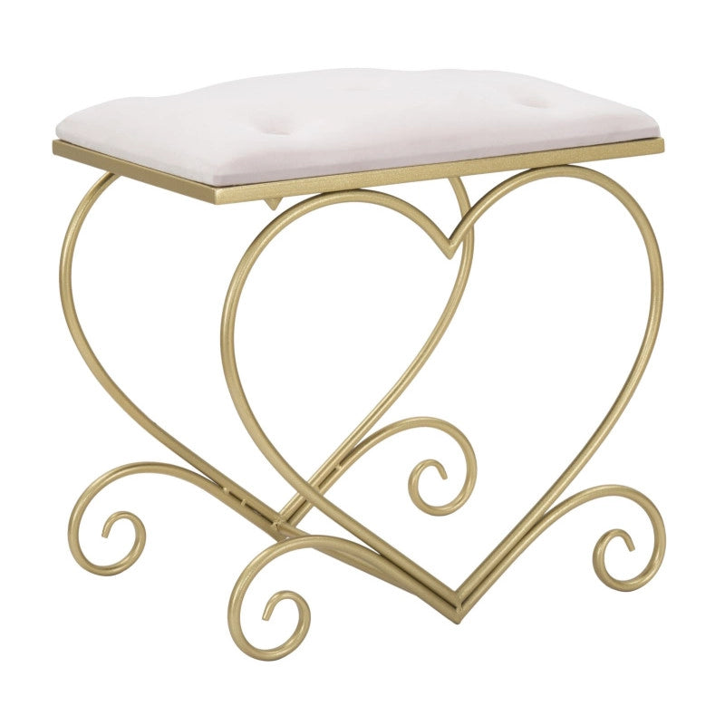 Sgabello Heart Rosa cm 50x37,5x51,5