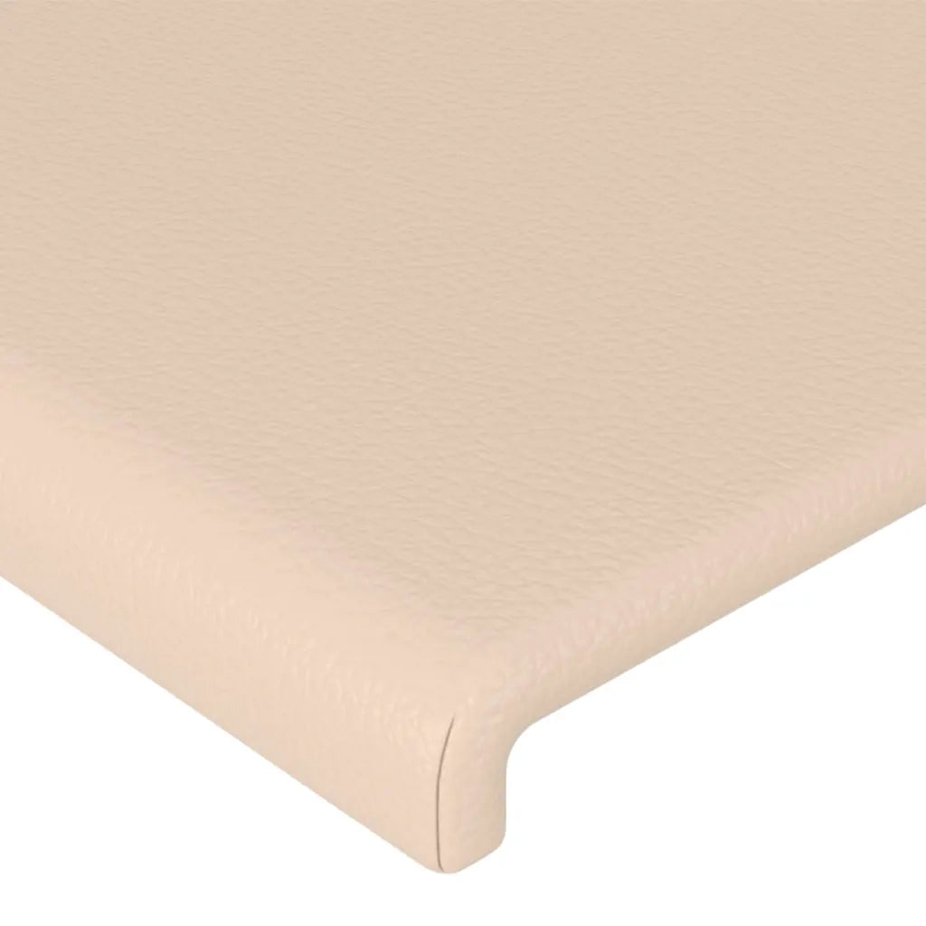 Testiera | Testata Cappuccino a LED 103x16x78/88 cm in Similpelle