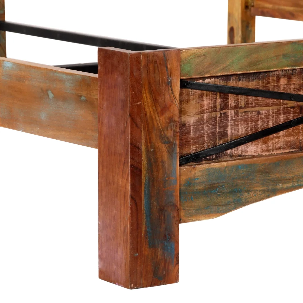 Giroletto senza Materasso in Legno di Recupero 160x200 cm 247667