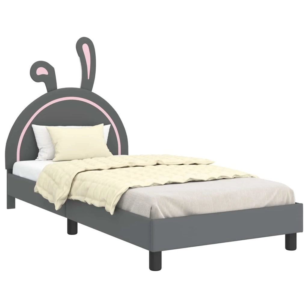 Struttura letto bambini con testata-Giroletto per bambini Grigio Chiaro 90 x 200 cm 816813