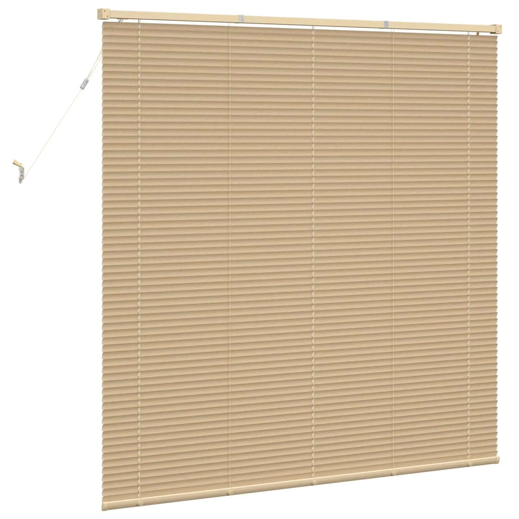Tenda Veneziana | Tenda a lamelle Marrone Chiaro con Motivo 150 x 140 cm 25 mm