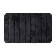 Tappeto bagno 100% poliestere 50x90 nero antiscivolo  Memo
