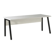 Scrivania professionale retta 150cm – Collezione SOON – Colori Bianco Opaco e Nero