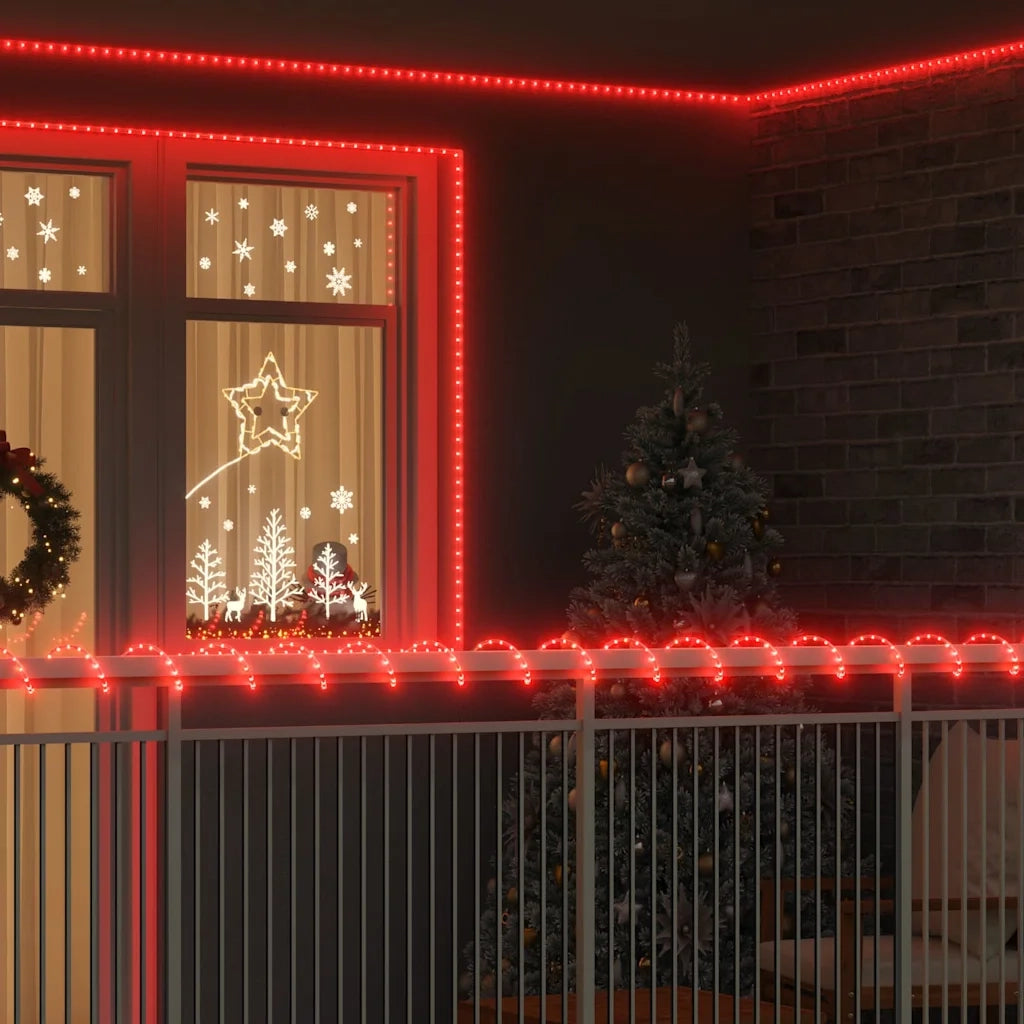 Luce a corda con 1200 LED Rosso 50 m PVC CFW2893899