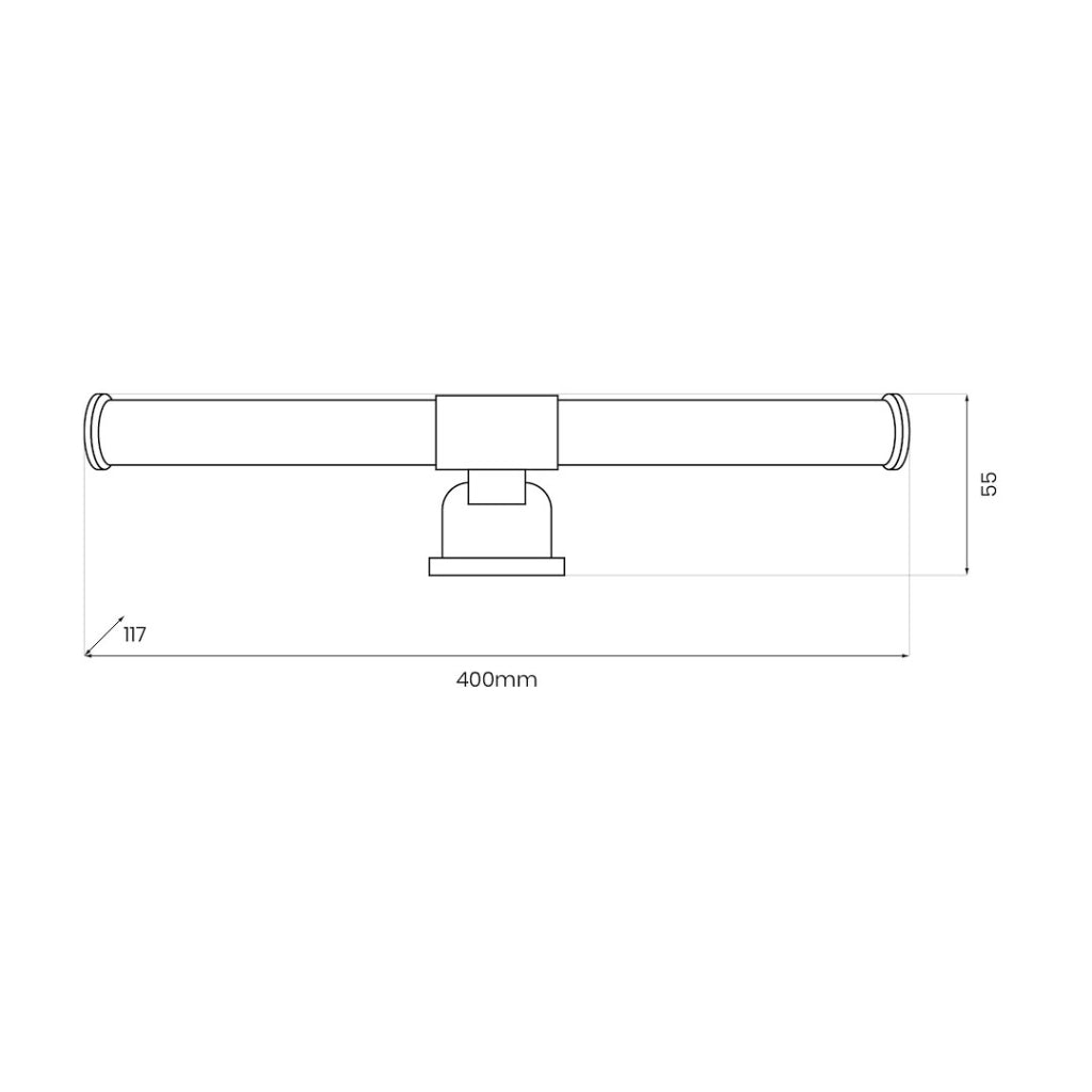 Applique bagno specchio APA Milagro LED 6W 40cm IP44