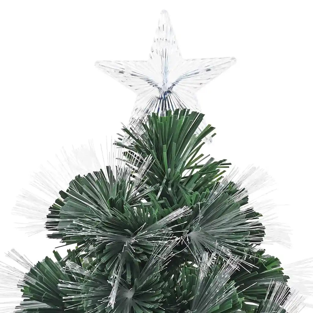 Albero di Natale | Decorazioni natalizie artificiale con 210 LED Verde 180 cm PVC