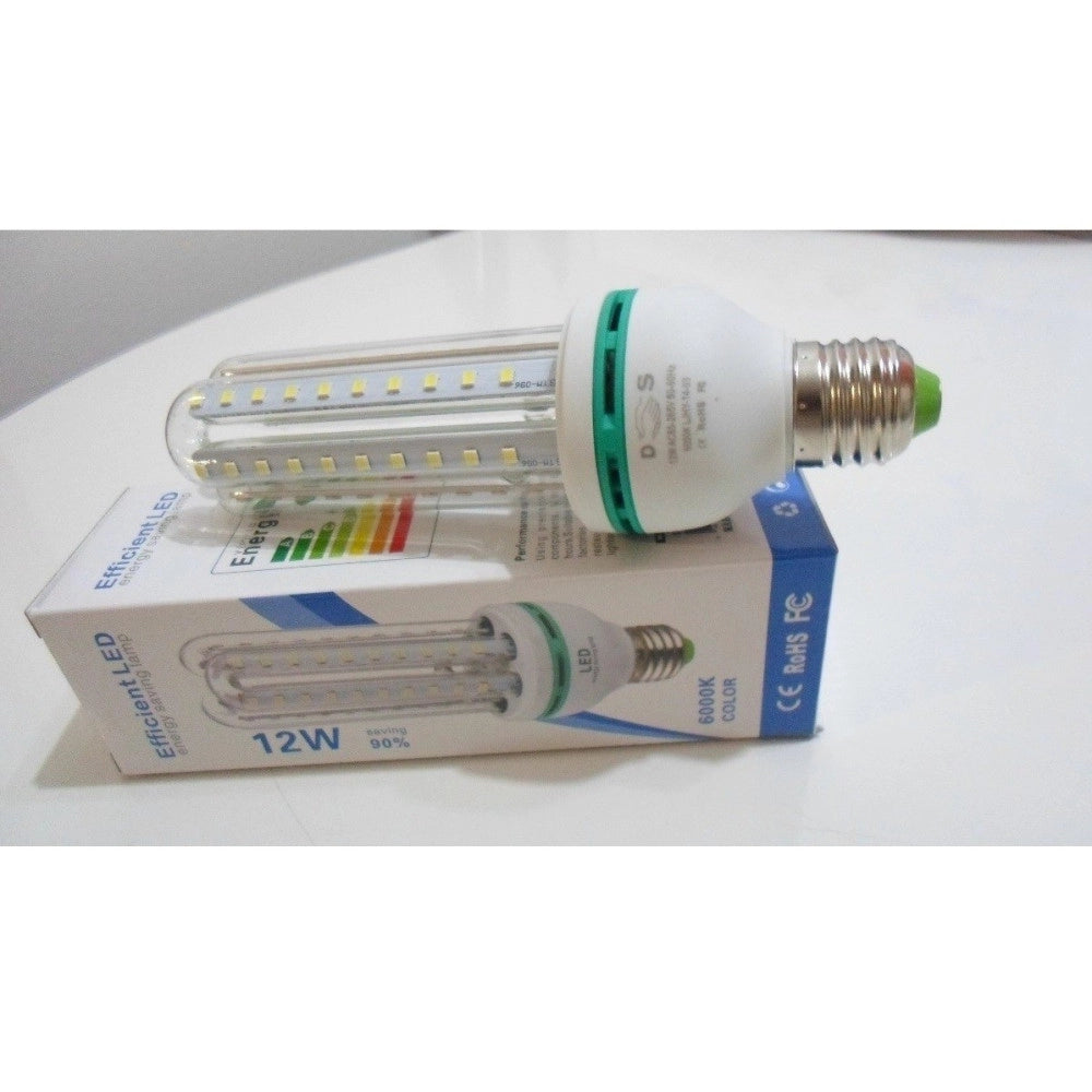 Trade Shop - Lampadina Lampada Tubo Led Luce Bianca Fredda Calda E27 Risparmio 3u 12w - -bianco Freddo      -