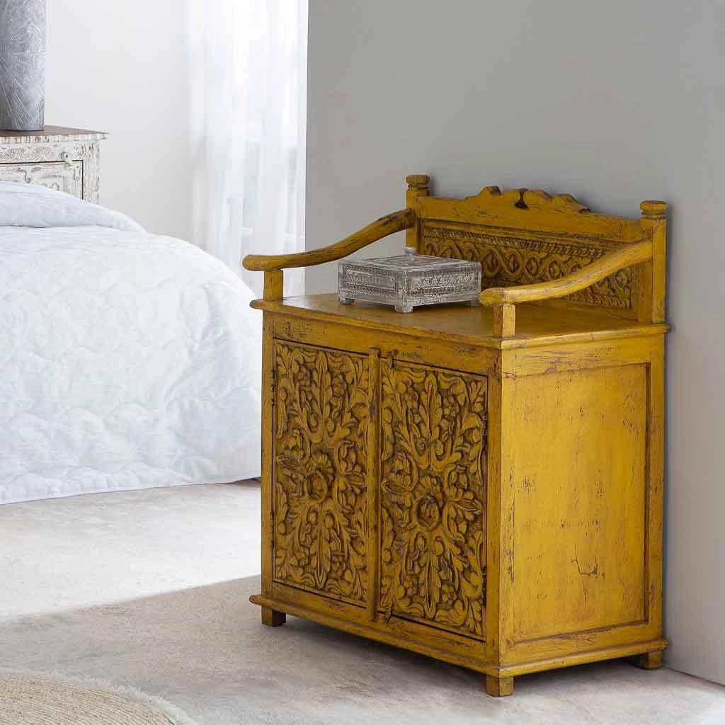 Credenza in legno giallo 70x42x85