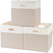 Set di archiviazione pieghevole da 3 pezzi - 33x38x33 cm - Adatto per KALLAX - Contenitori di archiviazione - Per giocattoli e abbigliamento - Contenitore di archiviazione