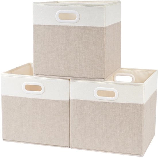 Set di archiviazione pieghevole da 3 pezzi - 33x38x33 cm - Adatto per KALLAX - Contenitori di archiviazione - Per giocattoli e abbigliamento - Contenitore di archiviazione