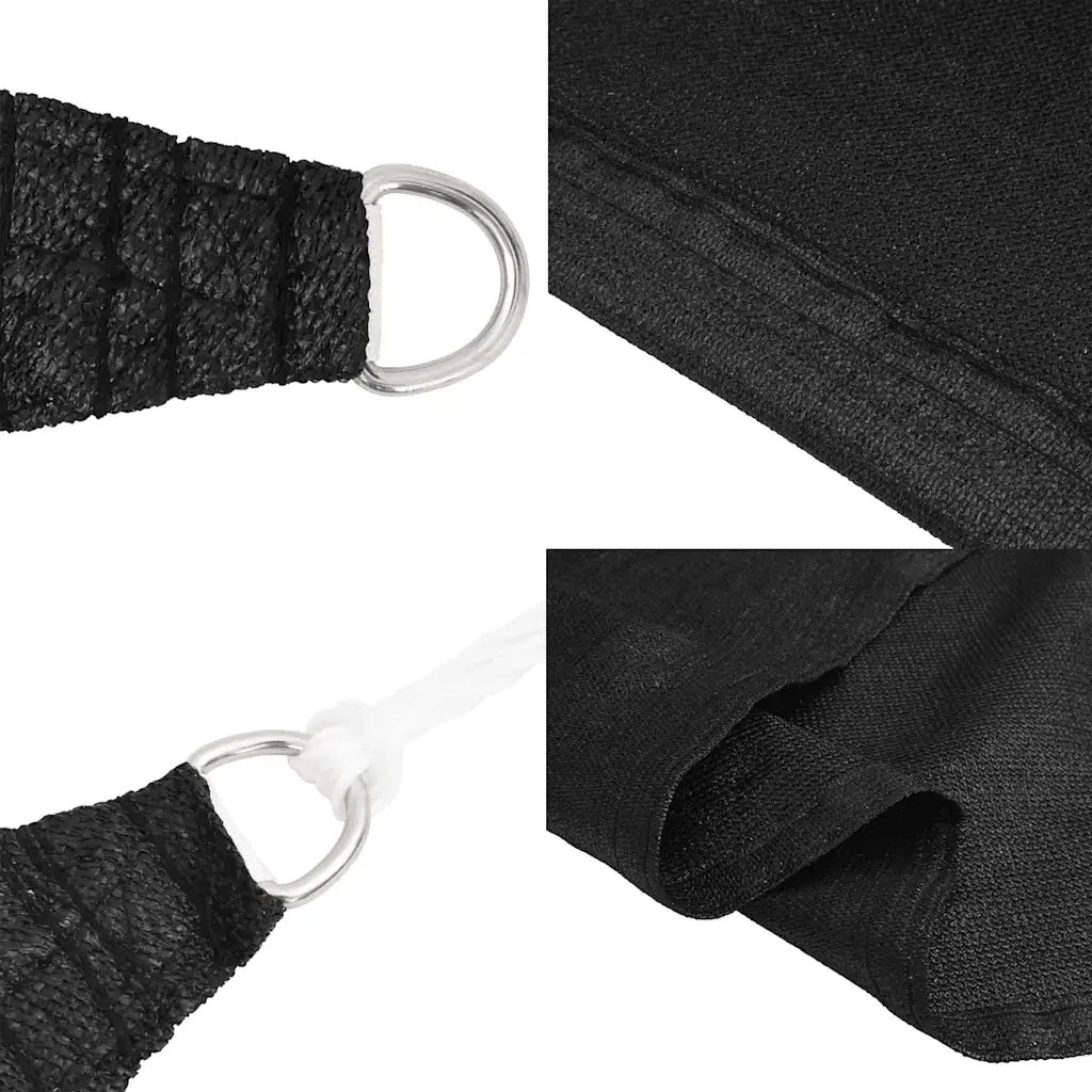 Vela Parasole 160 g/m² Trapezio Nero 4/5x4 m in HDPE 311766