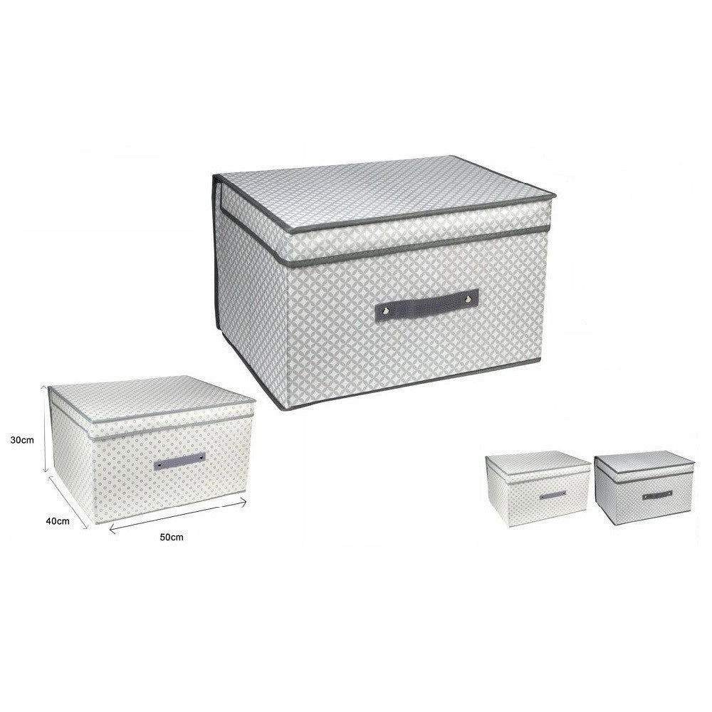 Trade Shop - Scatola Box Salvaspazio Portatutto Contenitore Armadi Organizer 50x40x30cm 53028 -