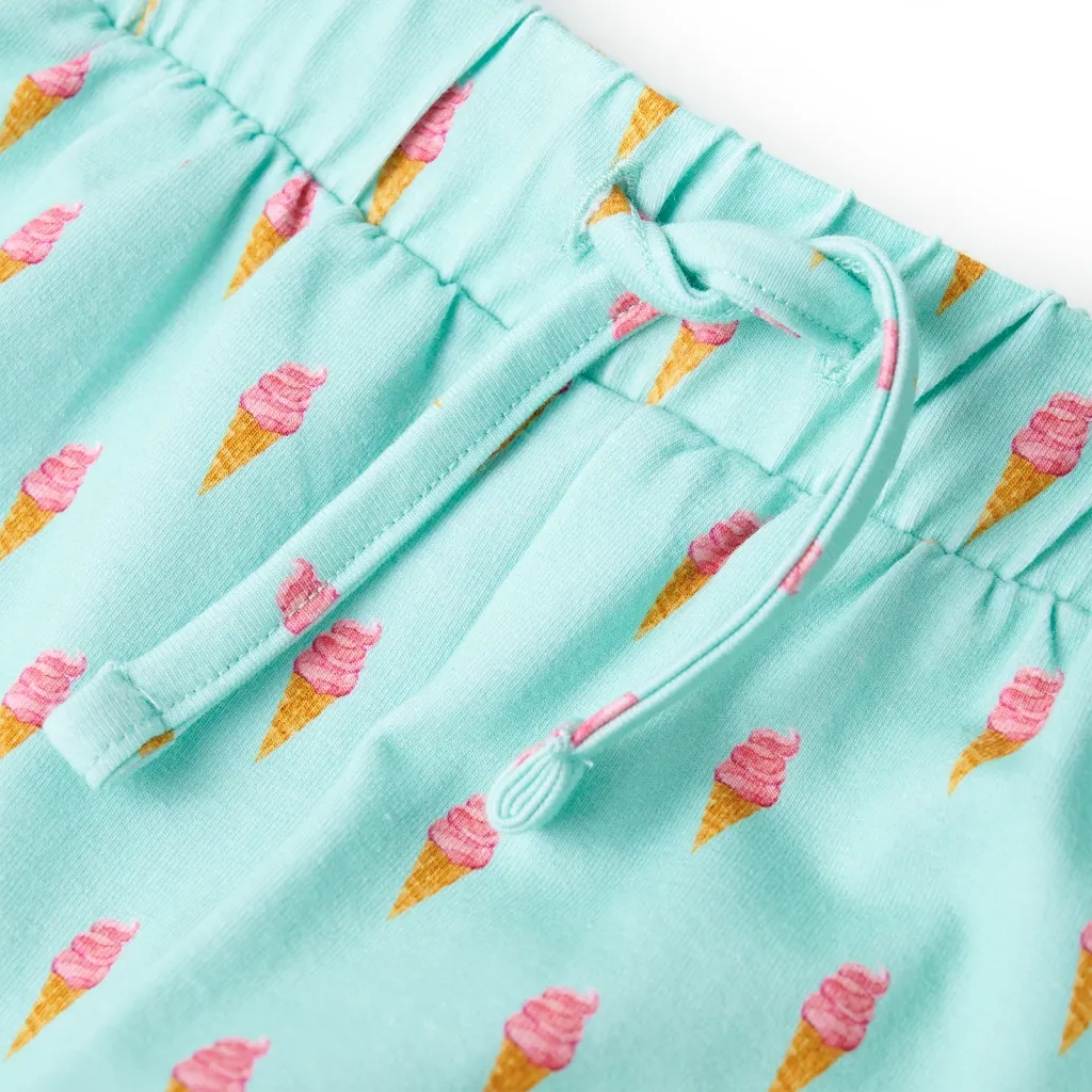 Pantaloncini per Bambini con Coulisse Menta Chiaro 140 11408