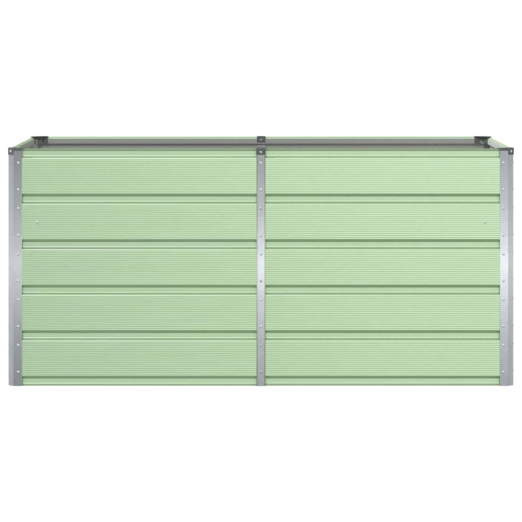 Fioriera moderna dal design industriale 160 x 80 x 75 cm con base in acciaio verde robusta ed elegante 02_0059267