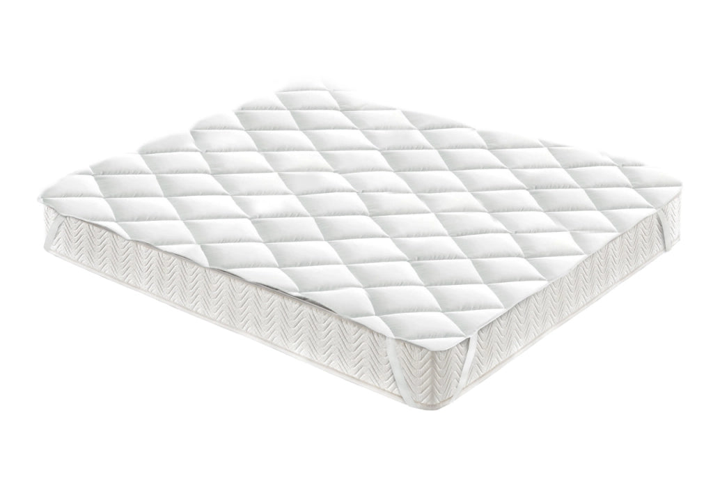 Topper Coprimaterasso Imbottito Trapuntato con Elastici Agli Angoli Modello LH - Matrimoniale - Topper