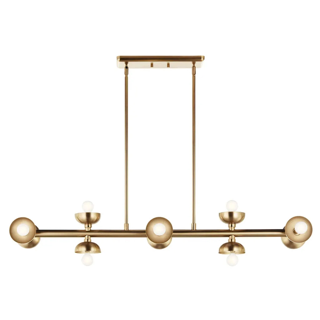 Lampada a sospensione Palta oro 122cm 10xE14 Kichler