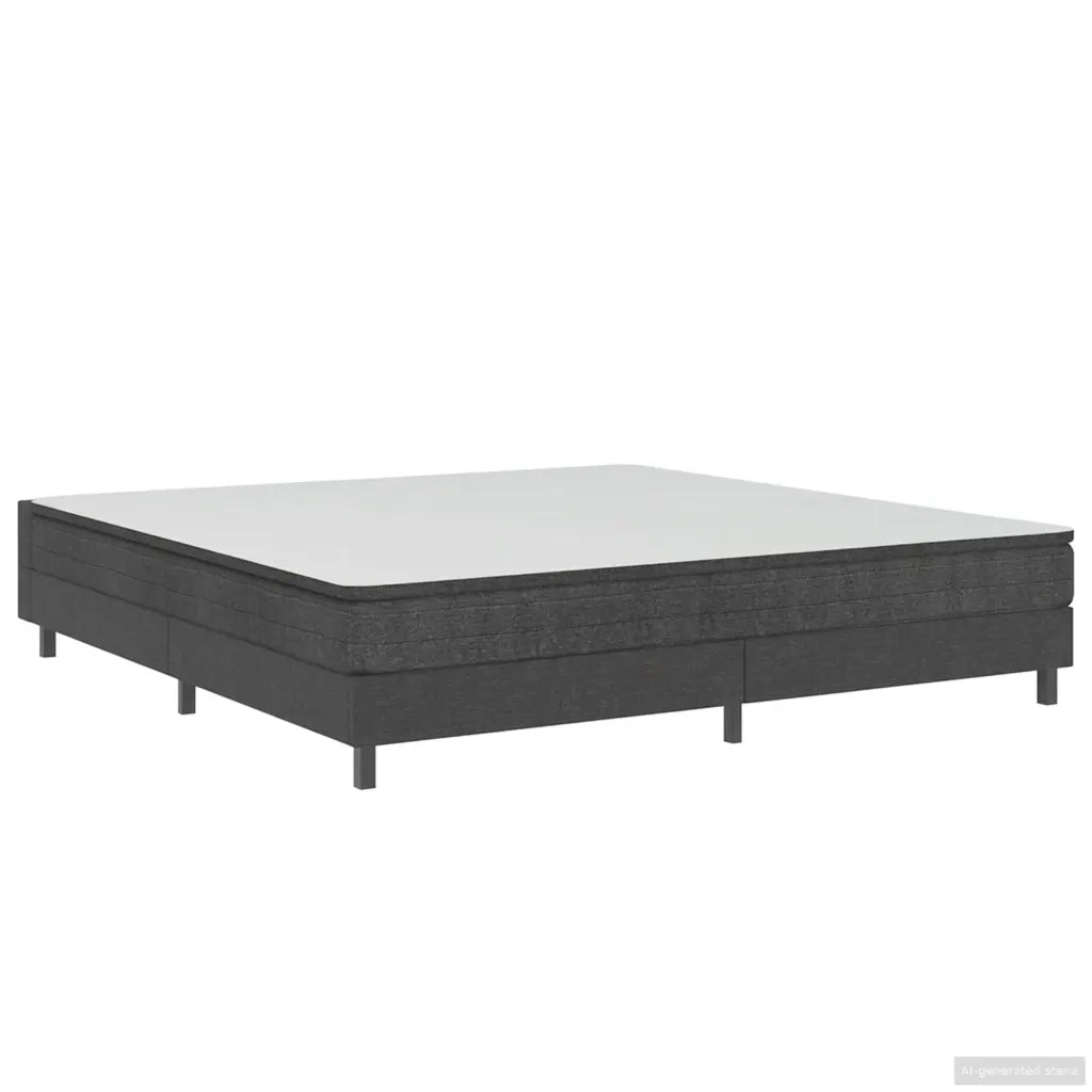 Letto a Molle Grigio in Tessuto 180x200 cm