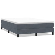 Letto matrimoniale | Letto per adulti | Giroletto Molle senza Materasso Grigio Scuro 140x210 cm Velluto