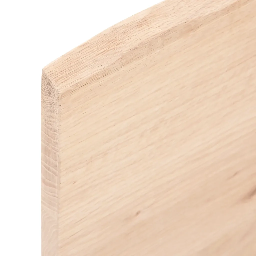 Ripiano a Parete 80x30x2 cm Legno Massello Rovere Non Trattato 363542