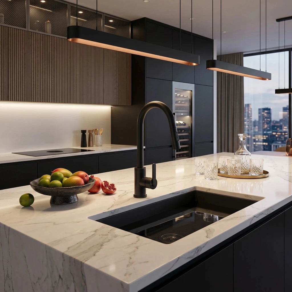 Rubinetto Da Cucina Rea Ontario Black