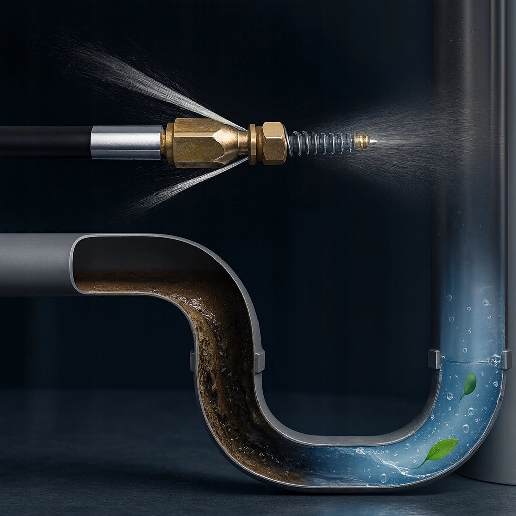 Tubo Alta Pressione 10m – Ugello a Molla in Ottone | Compatibile con Idropulitrici Lavor, Kanwod