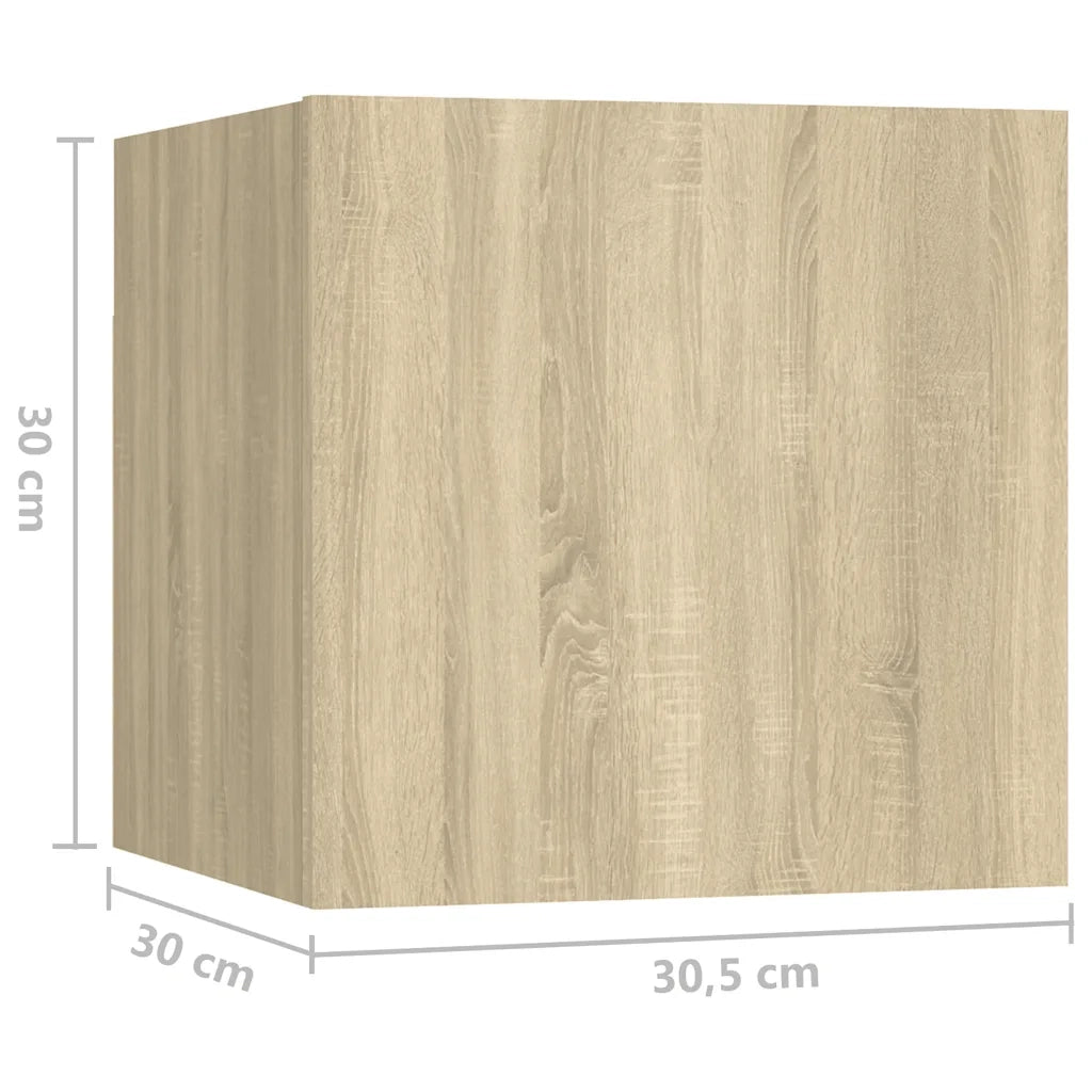 Set di Mobili TV 8 pz | Armadietto TV | Mobile Porta TV Rovere Sonoma in Legno Multistrato