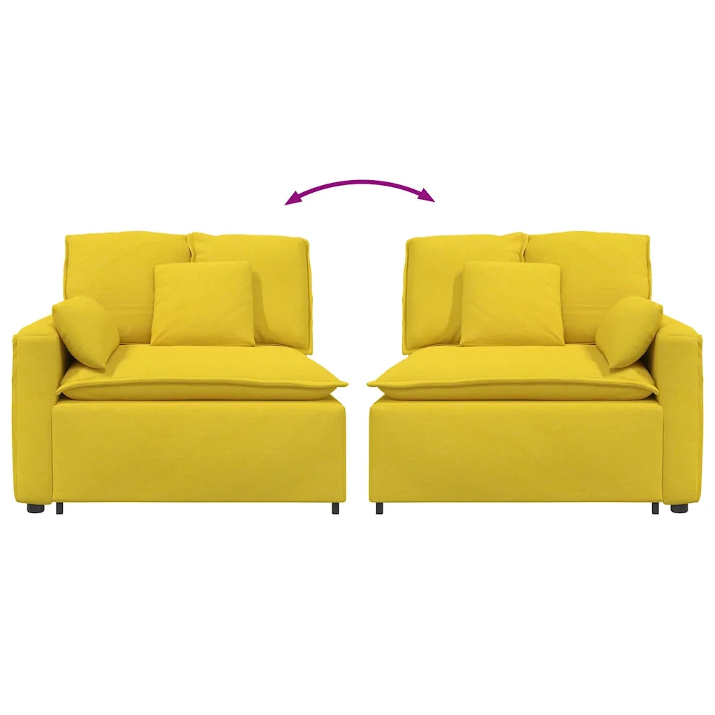 Modulo Terminale Bracciolo Divano Modulare con Cuscini-Sofa Modulare-Divanetto 100 cm 967611