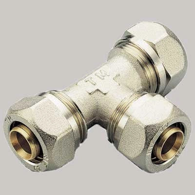 RACCORDO A COMPRESSIONE A TEE TIEMME  32 x 32 x 32     TIEMME