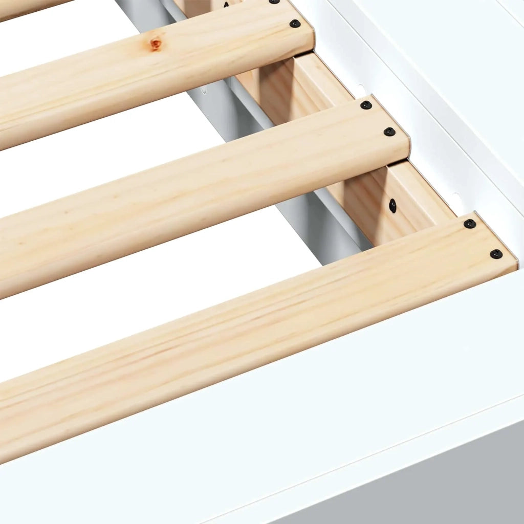 Struttura letto a pavimento Bianco 80 x 210 cm 3429699