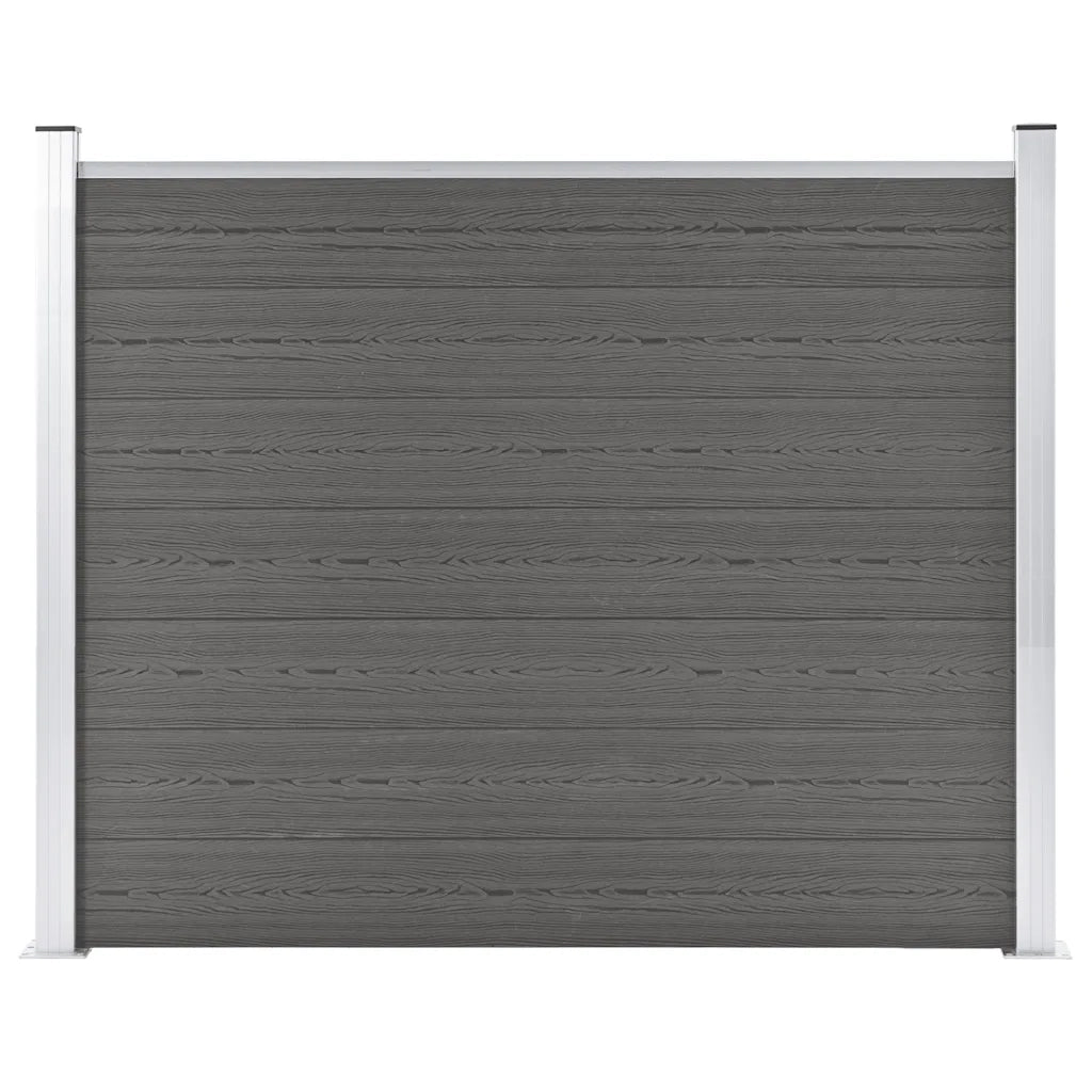 Pannello di recinzione | Recinzione da Giardino in WPC 180x146 cm Grigio