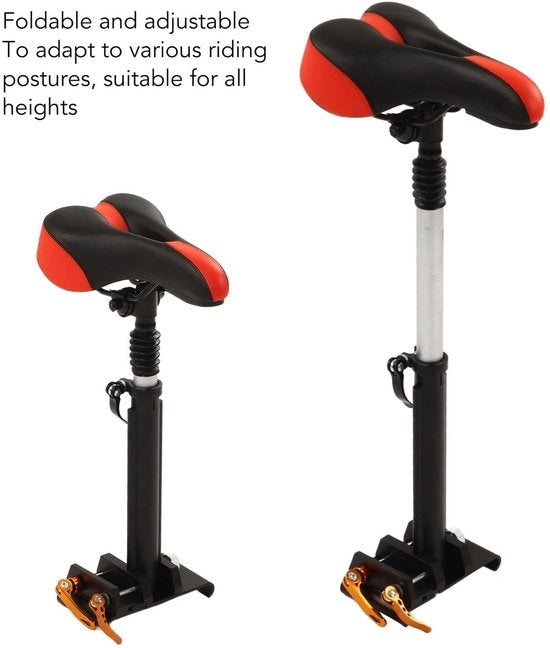Sella per Scooter Elettrica - Opvoucabile - Comfortevole - Regolabile - Assorbimento degli Shock - Lega di Alluminio - Adatto per M365