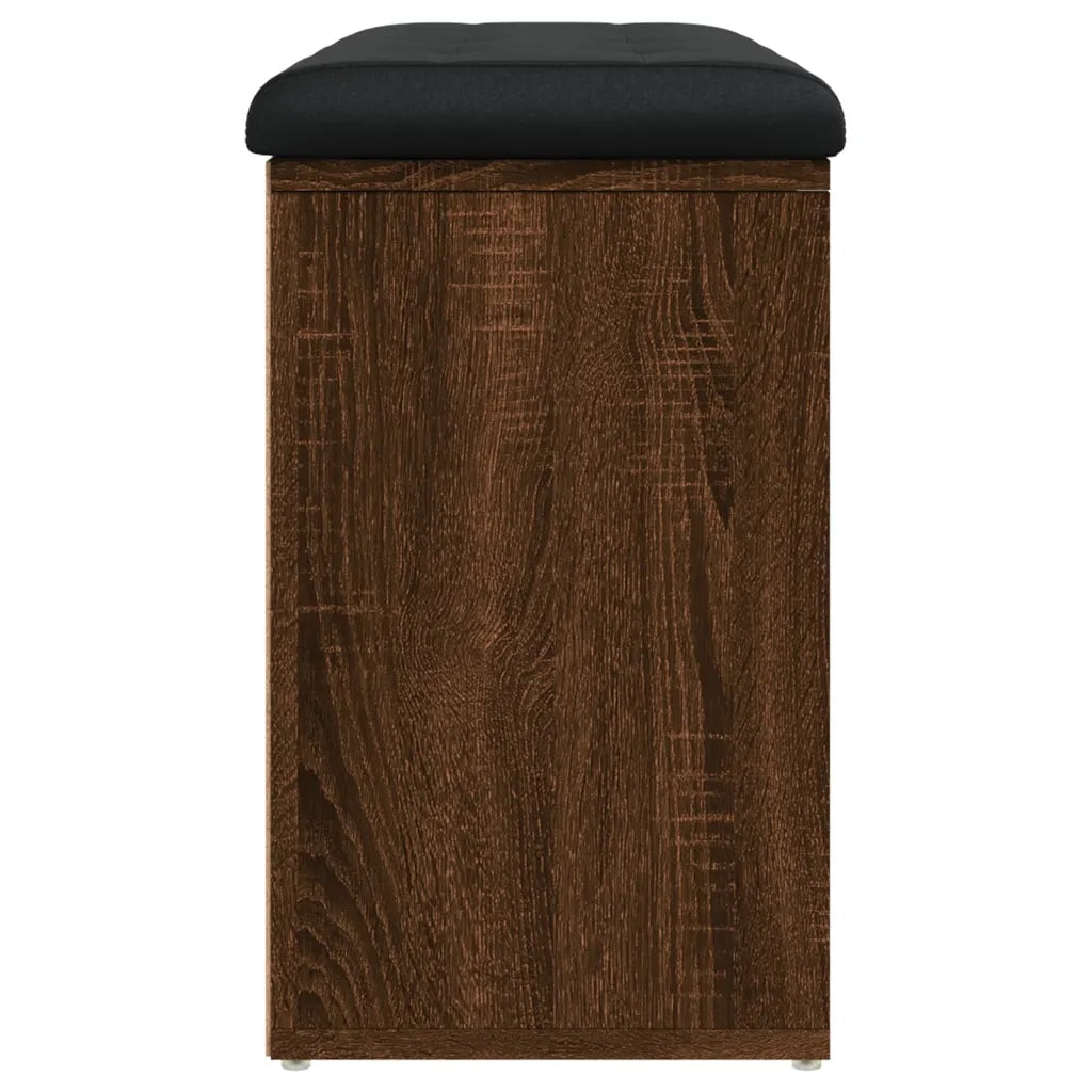 Panca Porta Scarpe Rovere Marrone 82x32x50cm Legno Multistrato