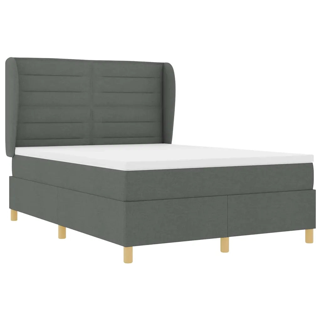 Letto con molle e materasso Grigio Scuro 90x190 cm Tessuto 3340684