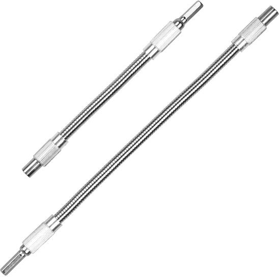 Bittratten magnetiche con attacco angolare, estensione e bittrattero a foro - set di 2, unc. 1/4, 200 mm e 300 mm