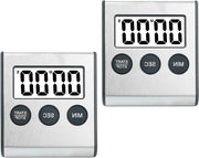 Due timer digitali a tempo breve con funzione sveglia magnetica per uova - per cucina studio sport riunioni medicina