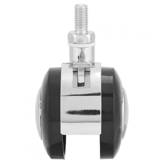 Set di Ruote per Mobili da 4 - 2 Pollici - Rotazione 360° - Acciaio Inox - Antiscivolo - Carico Massimo 30kg - Adatta per Mobili - Ruote per Mobili