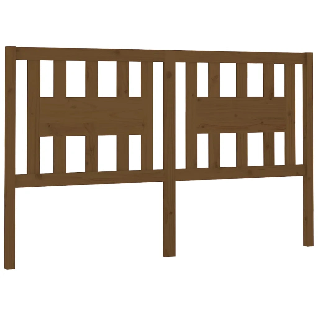 Testiera per Letto ambra 141x4x100 cm in Legno Massello di Pino 818668