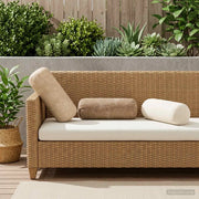 Federa 6 pz HEERLEN Marrone Ø 15 x 40 cm Tessuto Chenille 923290