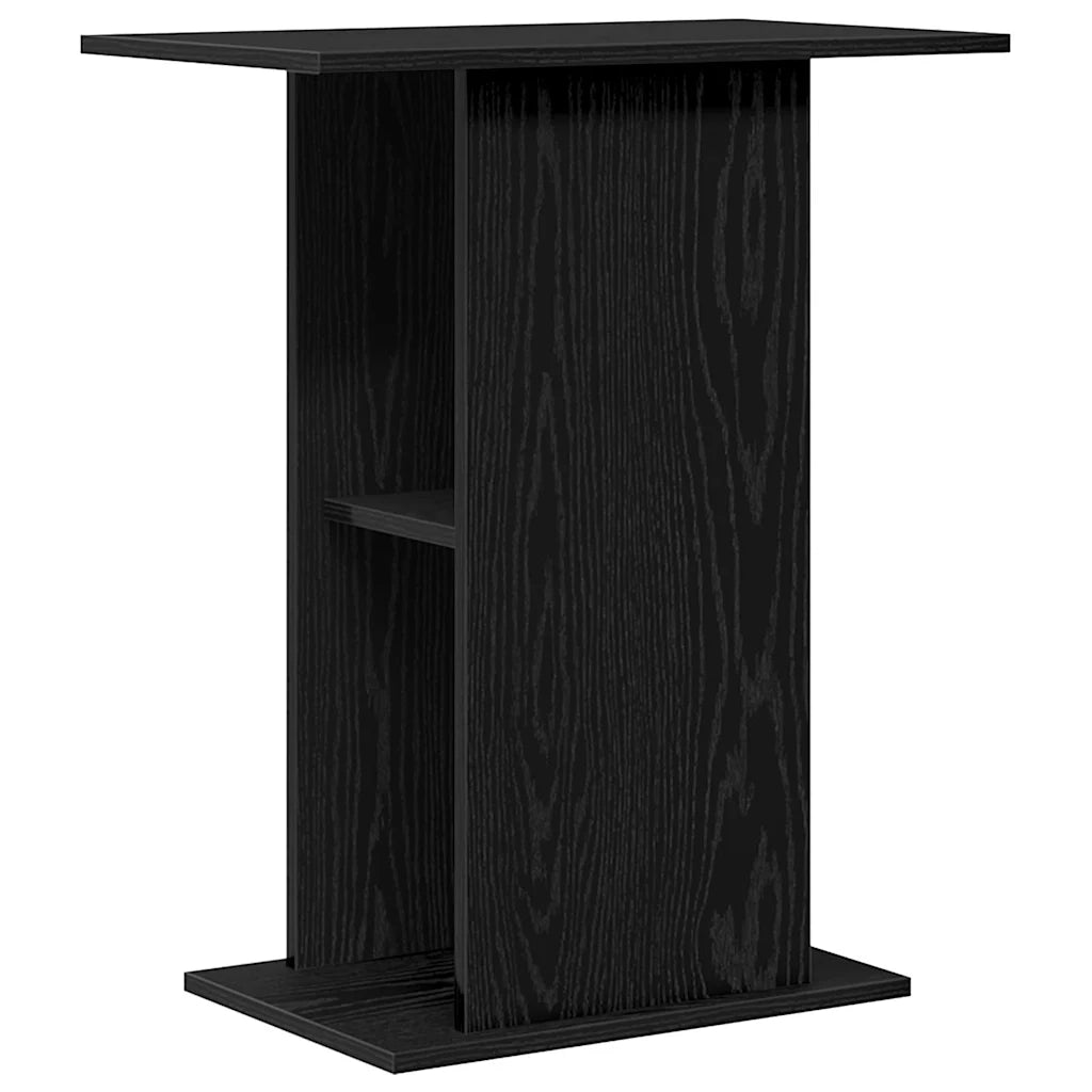 Supporto per Acquario 60,5x36x72,5cm Multistrato Rovere Nero 862157