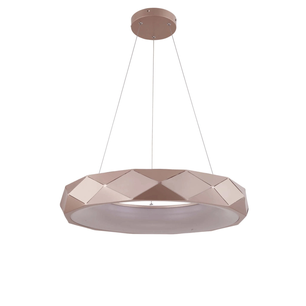 Lampada a sospensione Reus LED 36W Ø60 ottone Light Prestige