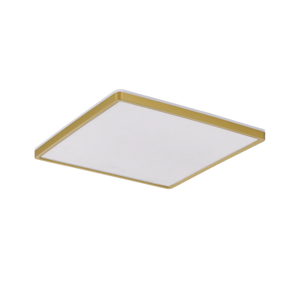 Plafoniera moderna quadrata 40cm oro/bianco LED 50W variabile